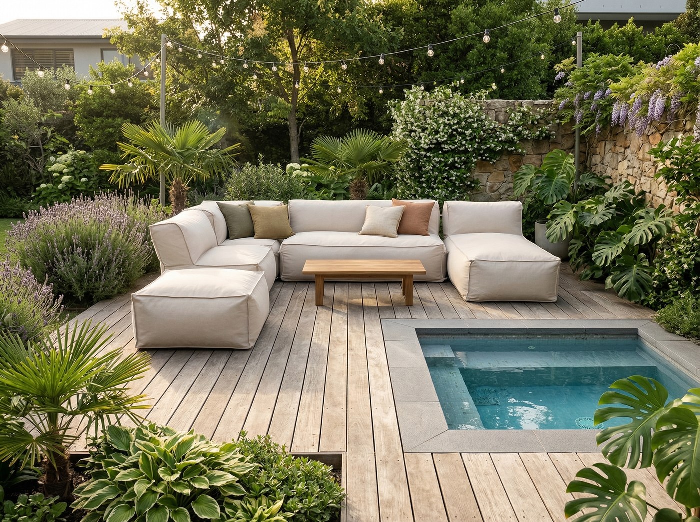 Modulare Levanti Lounge im Garten